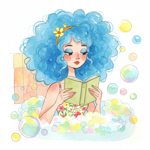 read a book in the bath day