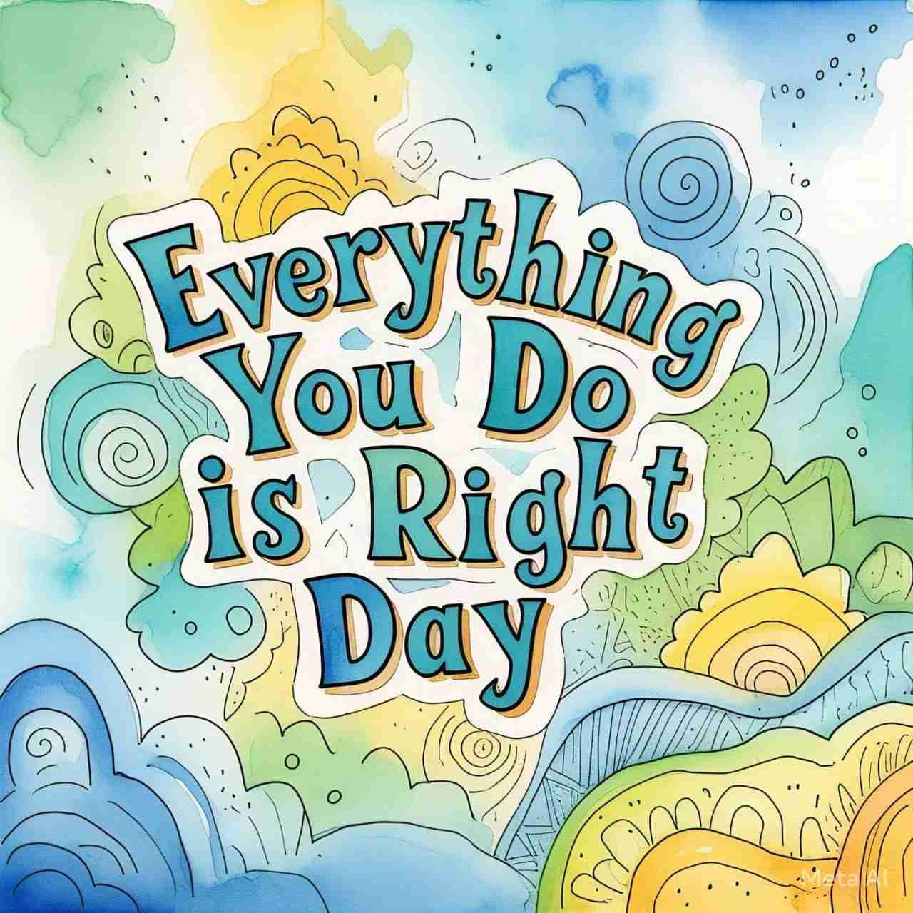 Everything You Do is Right Day