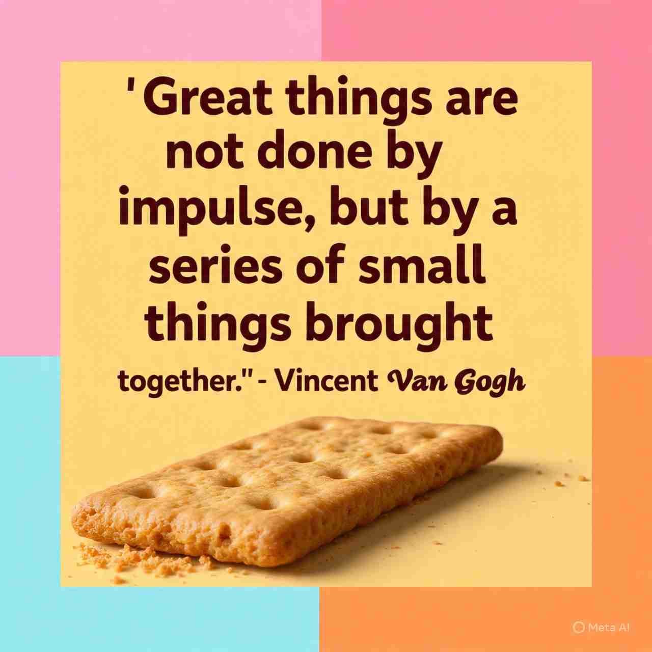 Vincent Van Gogh &ndash; Great things are not done by impulse, but by a series of small things brought together