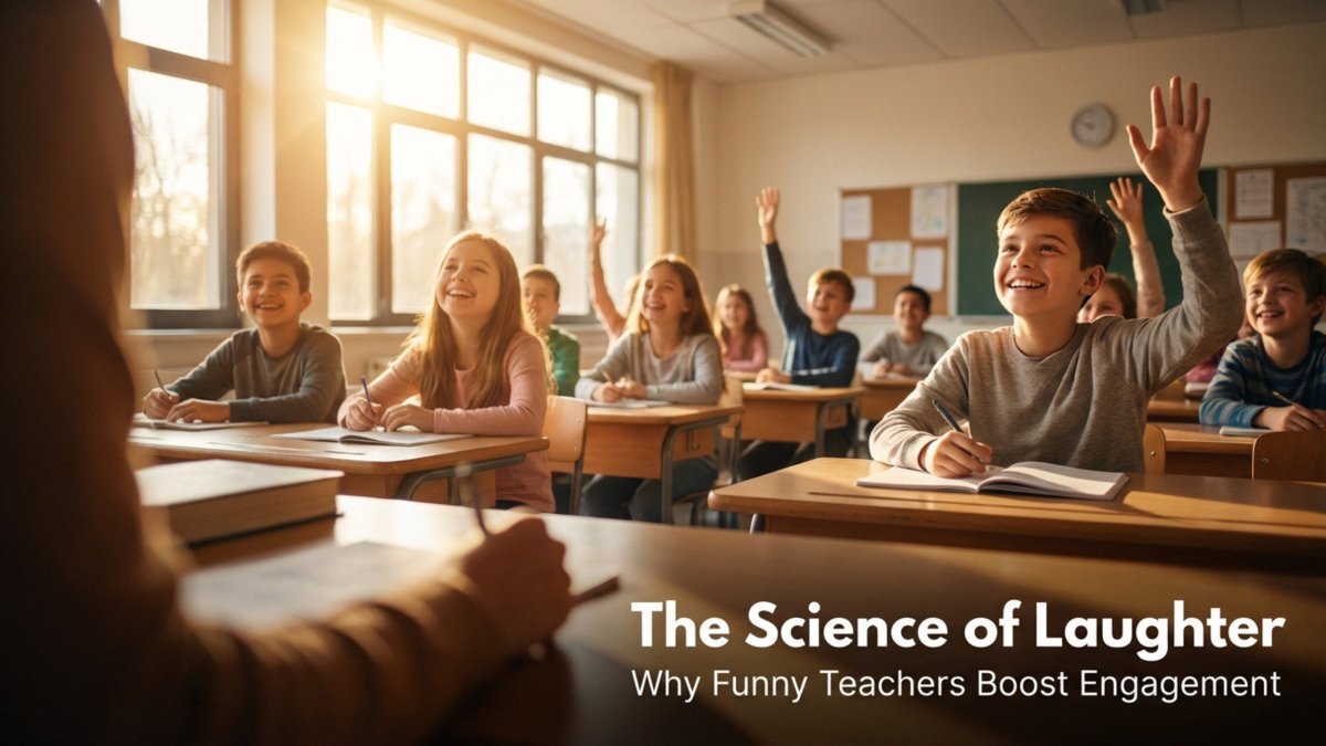 The science of laughter - Teachers who are funny capture the kids attention.