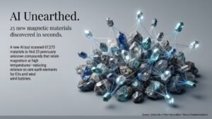 AI finds new magnetic materials reducing the need for rare earths