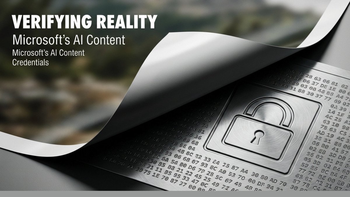 Microsoft's plan to verify AI generated images