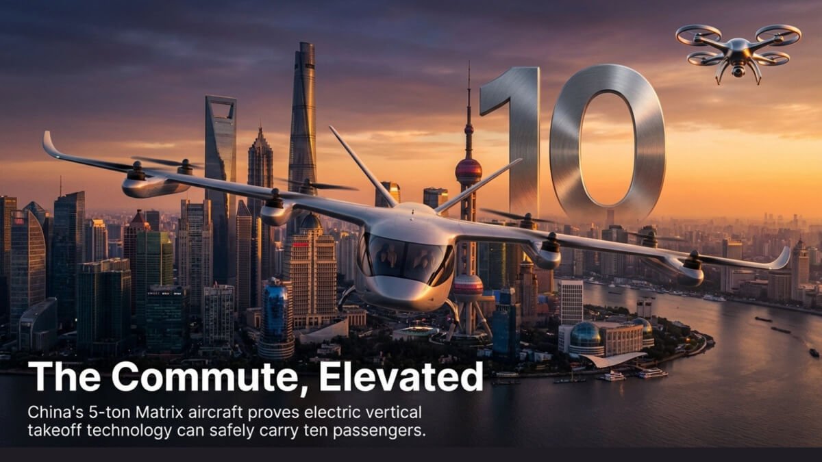 New 10 Passenger eVTOL is Basically a Flying Bus!